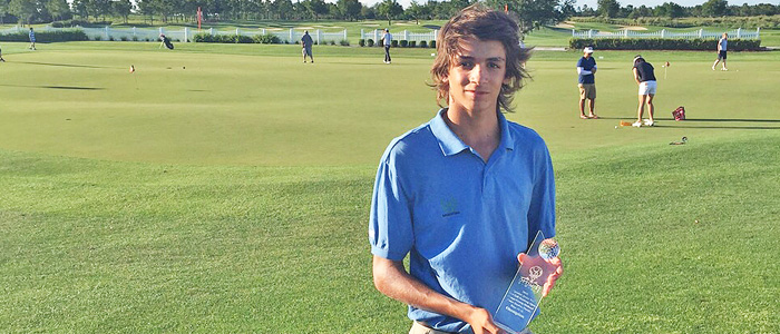 Segundo Oliva Pinto ganó el Optimist Junior Core Golf Academy jugado en Florida, Estados Unidos