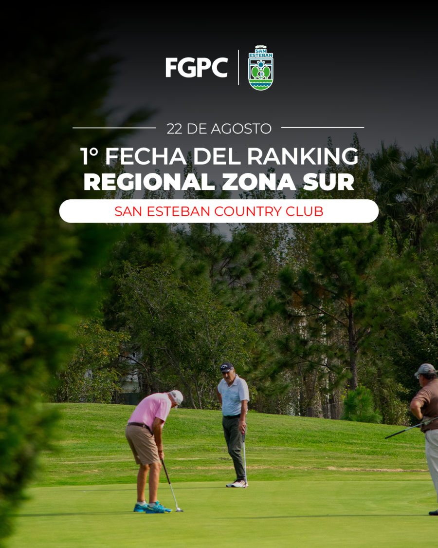 San Esteban Country Club recibe la 1° Fecha del Ranking Regional Zona Sur